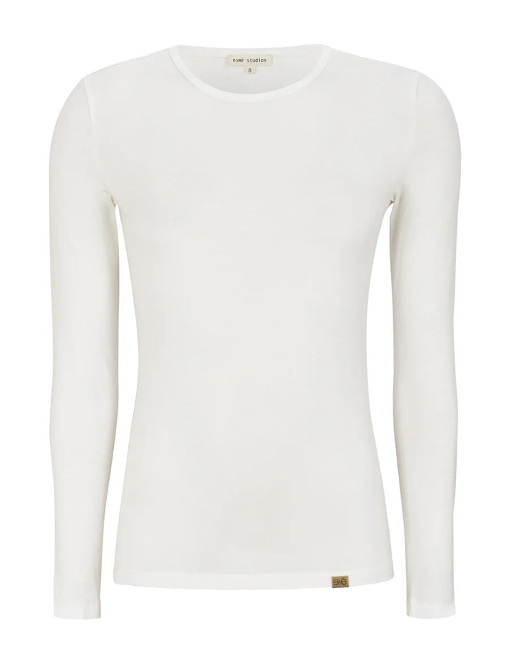 Penelope LS O neck slim t shirt