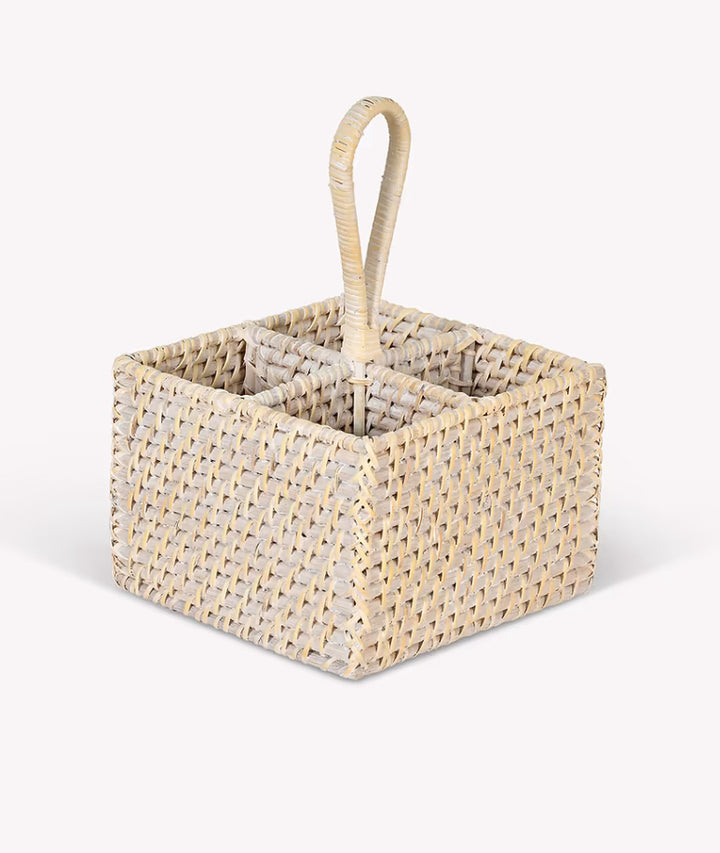 Rattan Cutlery Caddy