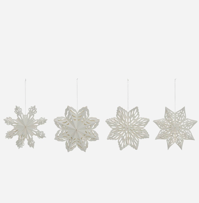 Snowflake Ornaments - White