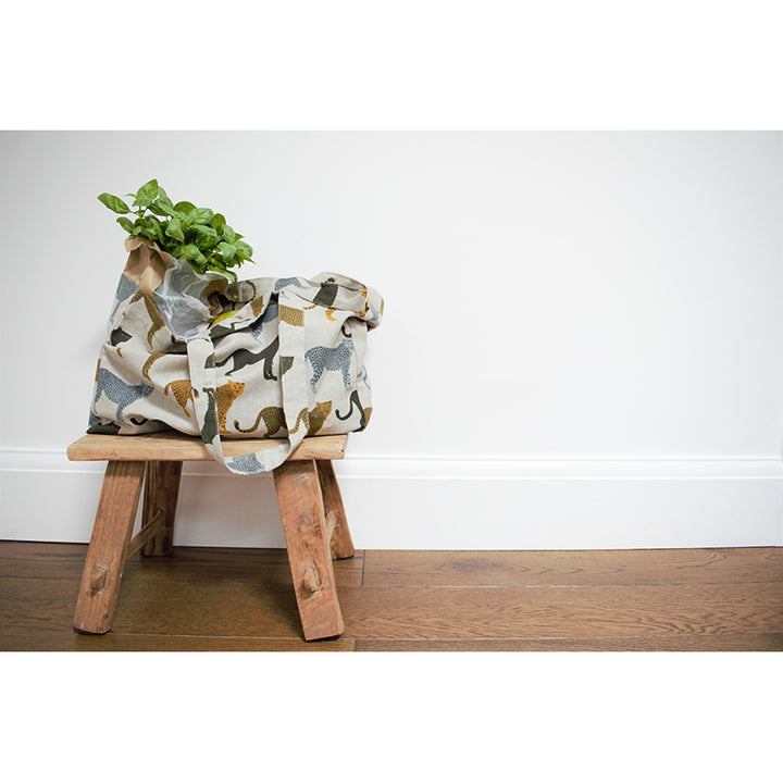 Recycled Teak Wood Stool Small